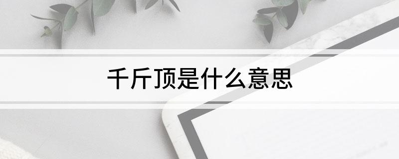 千斤顶是什么意思(图1)